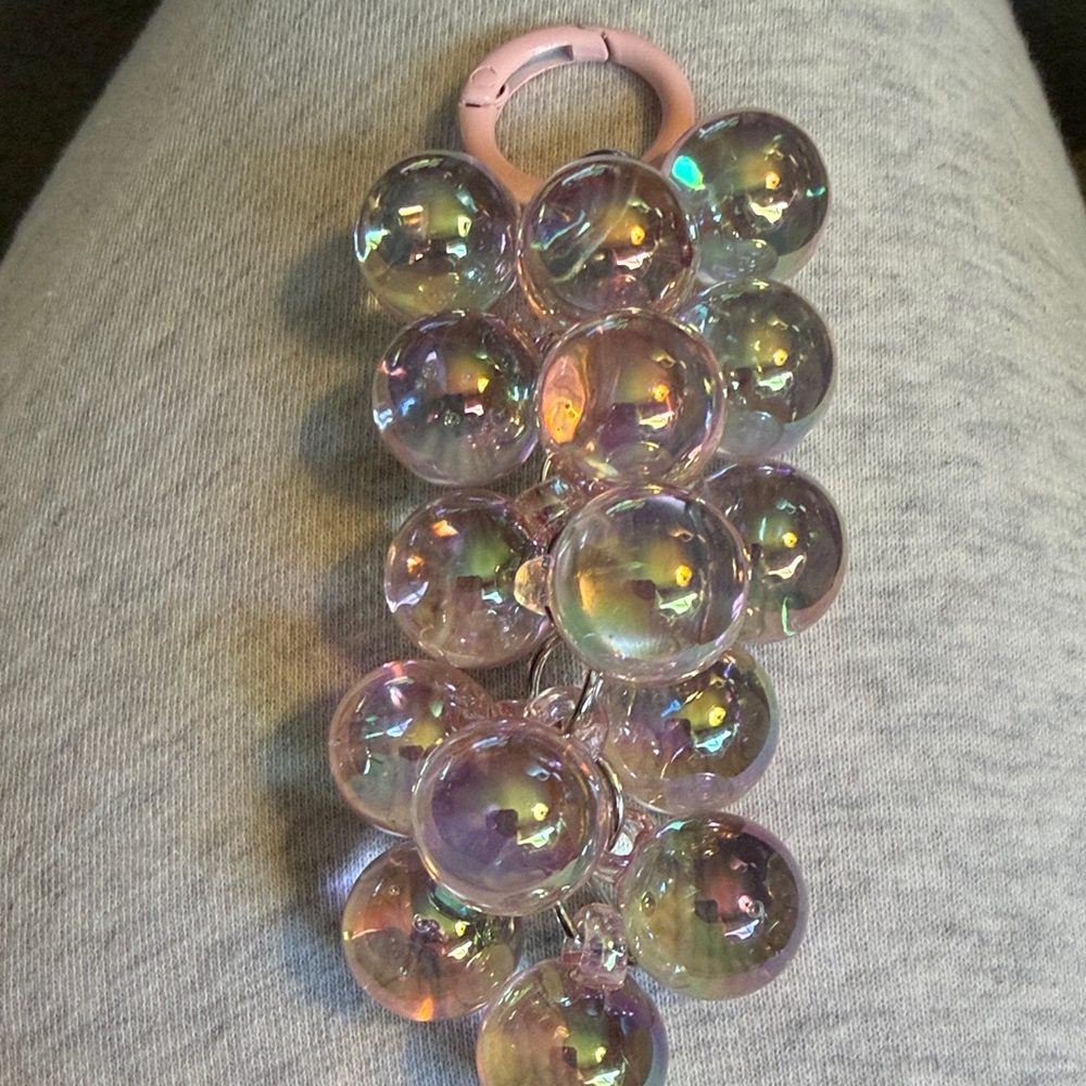 Iridescent Bubble Grapes Keychain New Gorgeous Colors! Acrylic